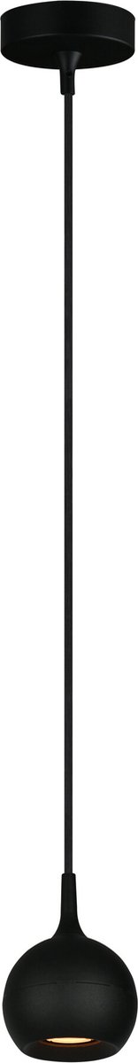Artdelight - Hanglamp Bolero 1 lichts Ø 9 cm zwart