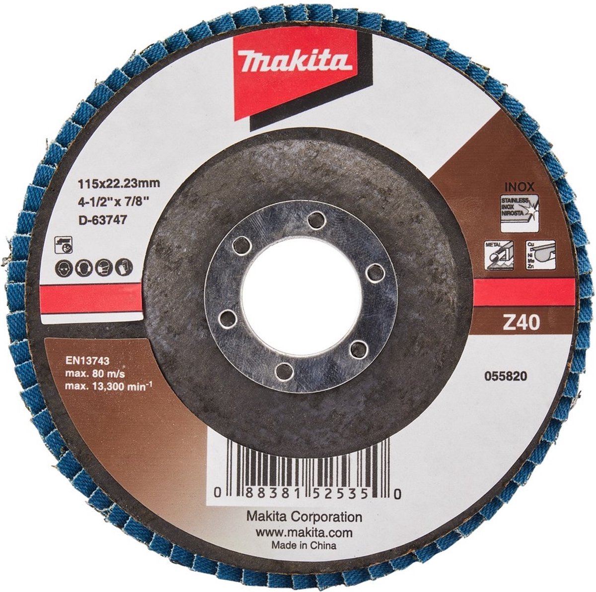 Makita D-63747 Lamellenschuurschijf Z40 | 115 mm