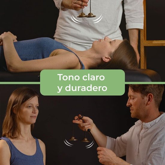 Tibetaanse kanegel 55 cm lichte klei mat zonder symbolen - meditatie Tingsha klankmassage geluidstherapie van Merkloos — afbeelding 4