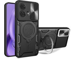 Techsuit CamGuard Pro Back Cover hoesje voor Motorola Edge 40 Neo - Zwart