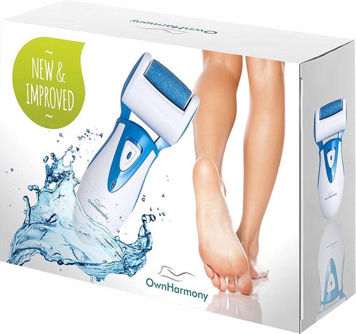 Goedkoopste Own Harmony Elektrische Eeltverwijderaar - Professionele Pedicure Tool met 3 Grove Reservewielen - Oplaadbaar voor Zijdezachte Hielen (USB-Oplaadkabel