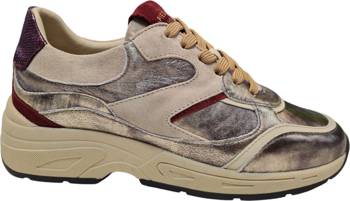 PiediNudi Selva 17.01 Sneakers - Leer - Dames - Zilver - Maat 42