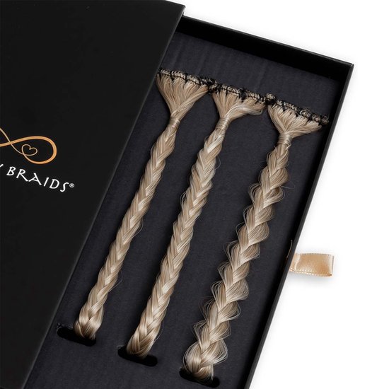 Infinity Braids - Braidies - Set van 3 Clip-in Vlechtjes - Lizzy, Jolie ...
