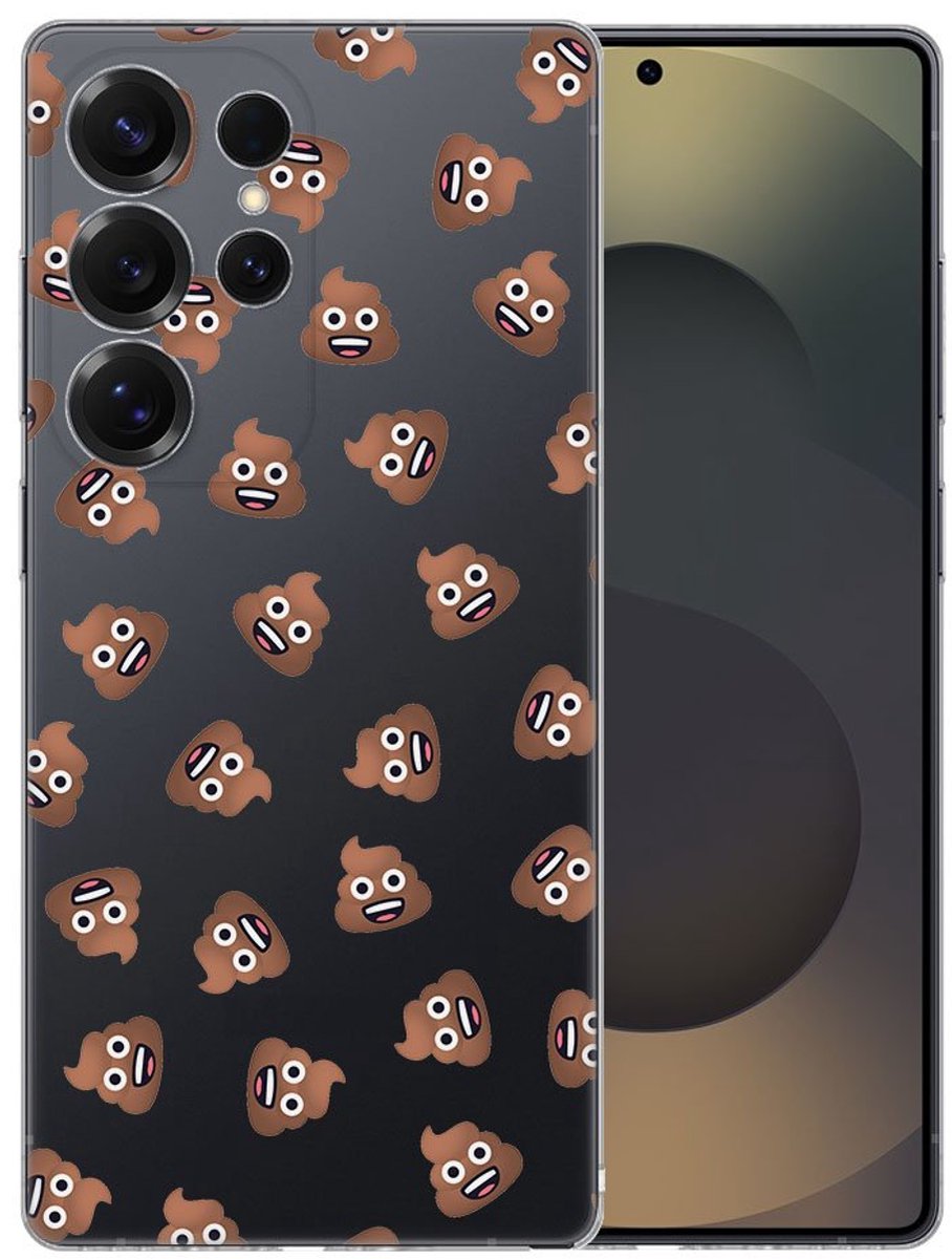TPU Hoesje Samsung Galaxy S25 Ultra - Poep Emojis Backcover