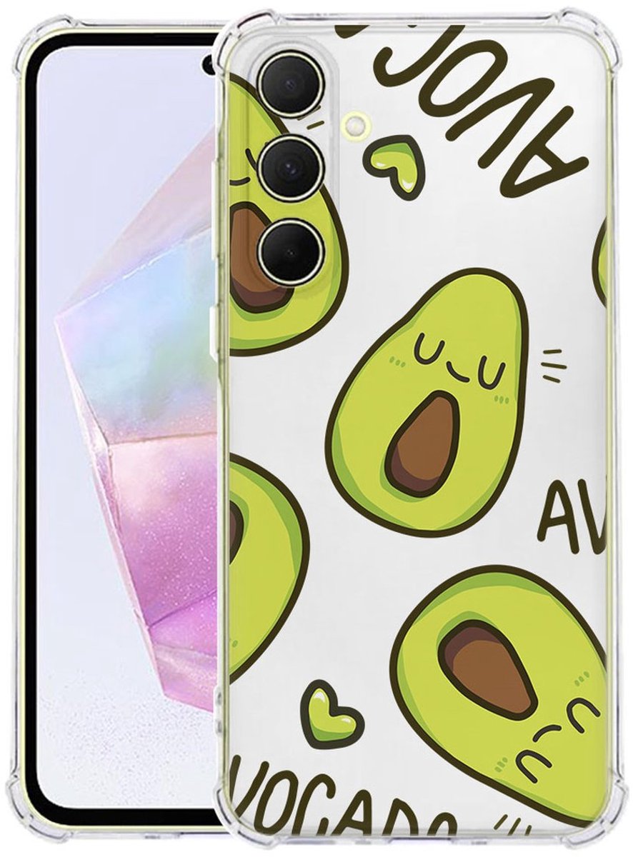 Samsung Galaxy A56 Hoesje - Avocado Singing TPU Antishock