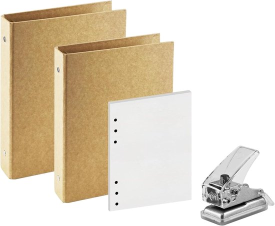 100 Stück A6 Kraftpapier Karten, 14,8 x 10,5 cm Karteikarten A6 Blanko