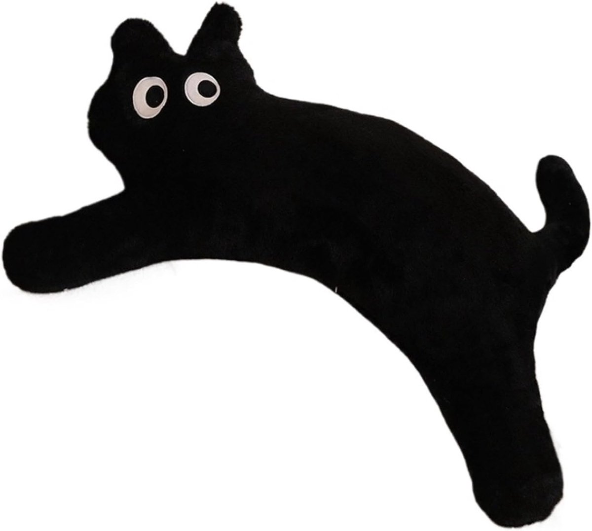 Daity 1 stuk - Lang kattenknuffelkussen, knuffelkussen, slaapkussen, schattig cartoonkattenknuffel, 100 cm