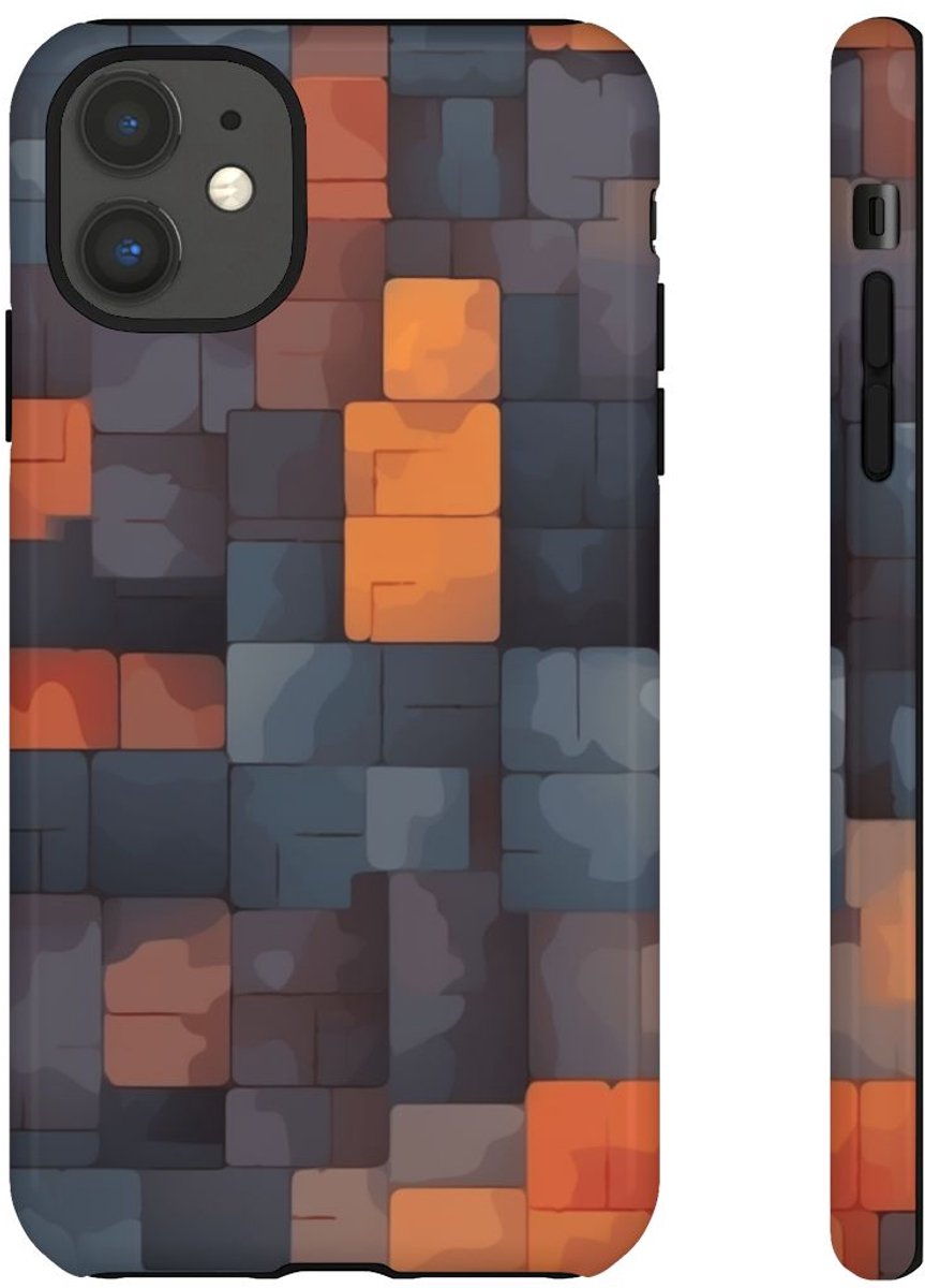 Gestileerd Baksteenpatroon – Telefoonhoesje Geschikt voor iPhone 11