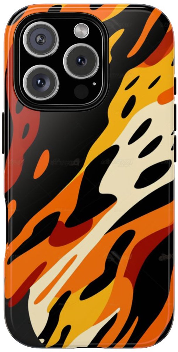 Abstract Dierenprint Patroon – Telefoonhoesje Geschikt voor iPhone 16 Pro