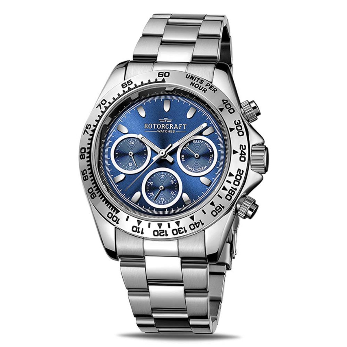 Rotorcraft - Heren Horloge Cargo - Zilver