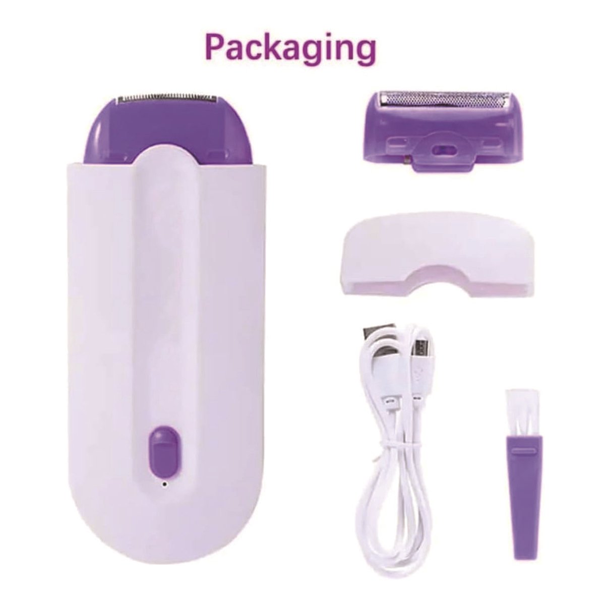Elektrische epilator voor vrouwen, epilator voor benen en oksels, sensorgestuurd automatisch start/stop-scheerapparaat, trimmer voor mannen