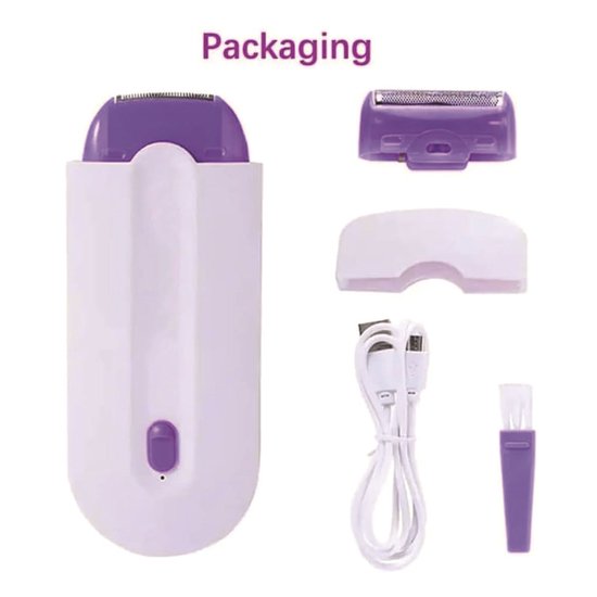 Elektrische epilator voor vrouwen, epilator voor benen en oksels, sensorgestuurd automatisch start/stop-scheerapparaat, trimmer voor mannen