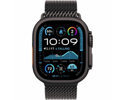Apple Watch Ultra 2 GPS + Cellular 49mm Black Titanium Case with Black Titanium Milanese Loop - L