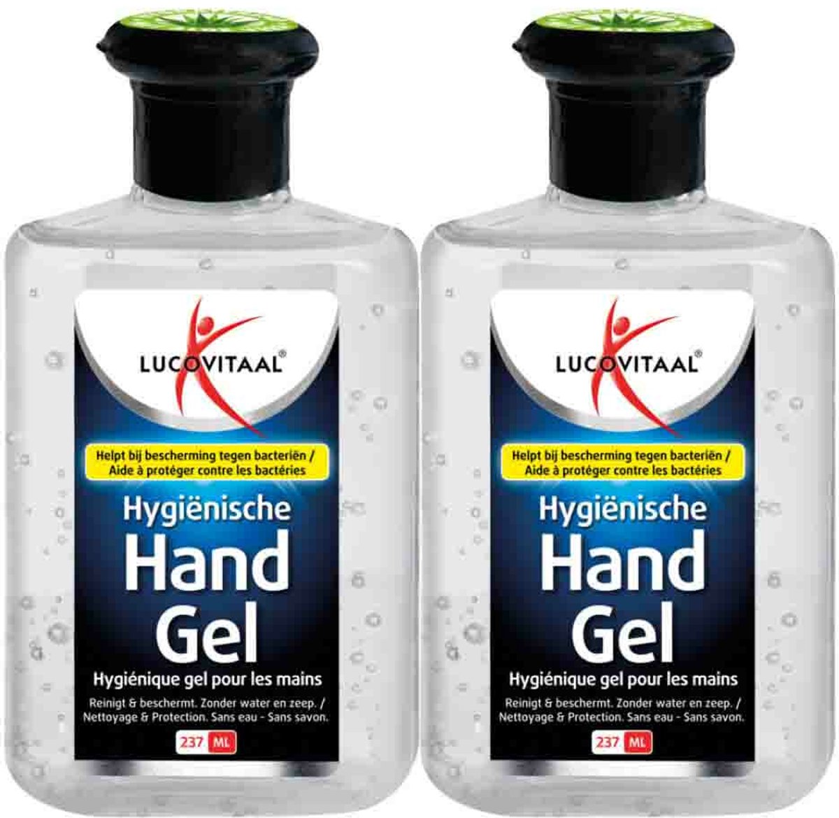 Lucovitaal Hygiënische Handgel - 2 x 237 ml - Voordeelverpakking