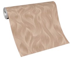 Behang roze goud, Elle Decoration behang goudkleur 1015105, eenvoudige installatie, goudkleurig behang met structuur 10151-05, BRICOFLOR.nl