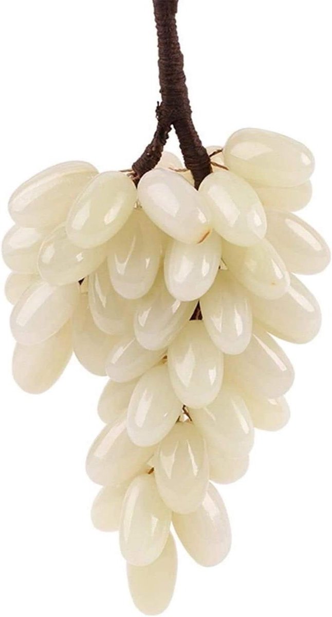 Allecto plus - Natuurlijke jade druiven ambachten voor home decoratie - Jade collectie - Druiven ornamenten - Handgemaakte decoratie met jade - Unieke ambachten voor in huis