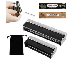 TRANKIELO® - Draagbare sigarettenmachine set – 78 mm & 110 mm – Hoogwaardig metaal – Compact en efficiënt