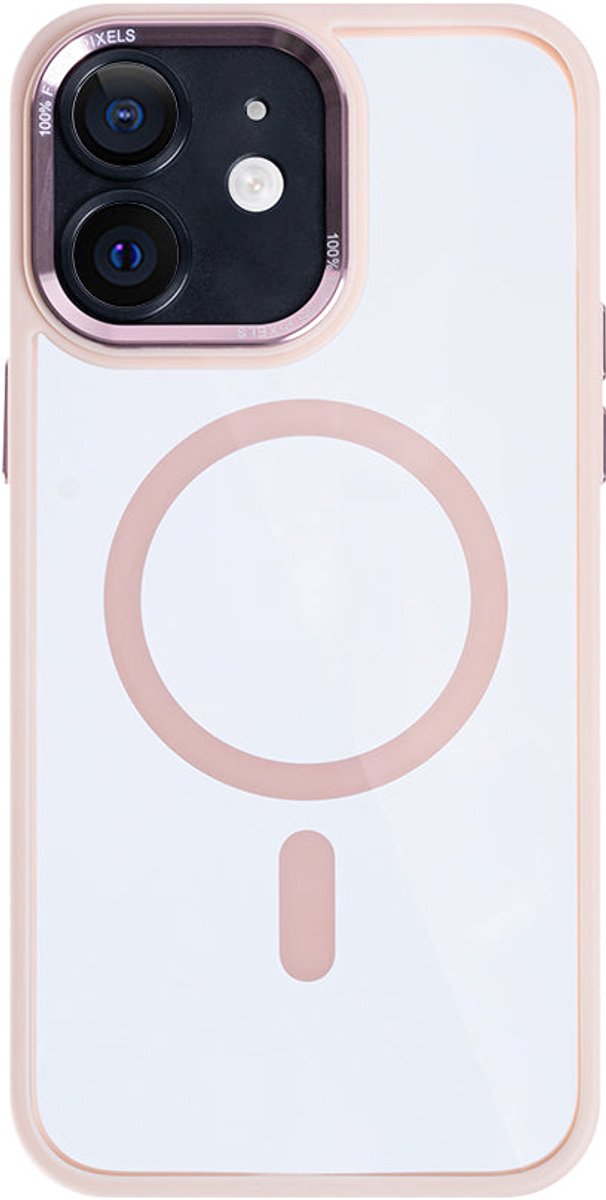 Rixus Classic 04 Case With MagSafe For iPhone 12 Pink