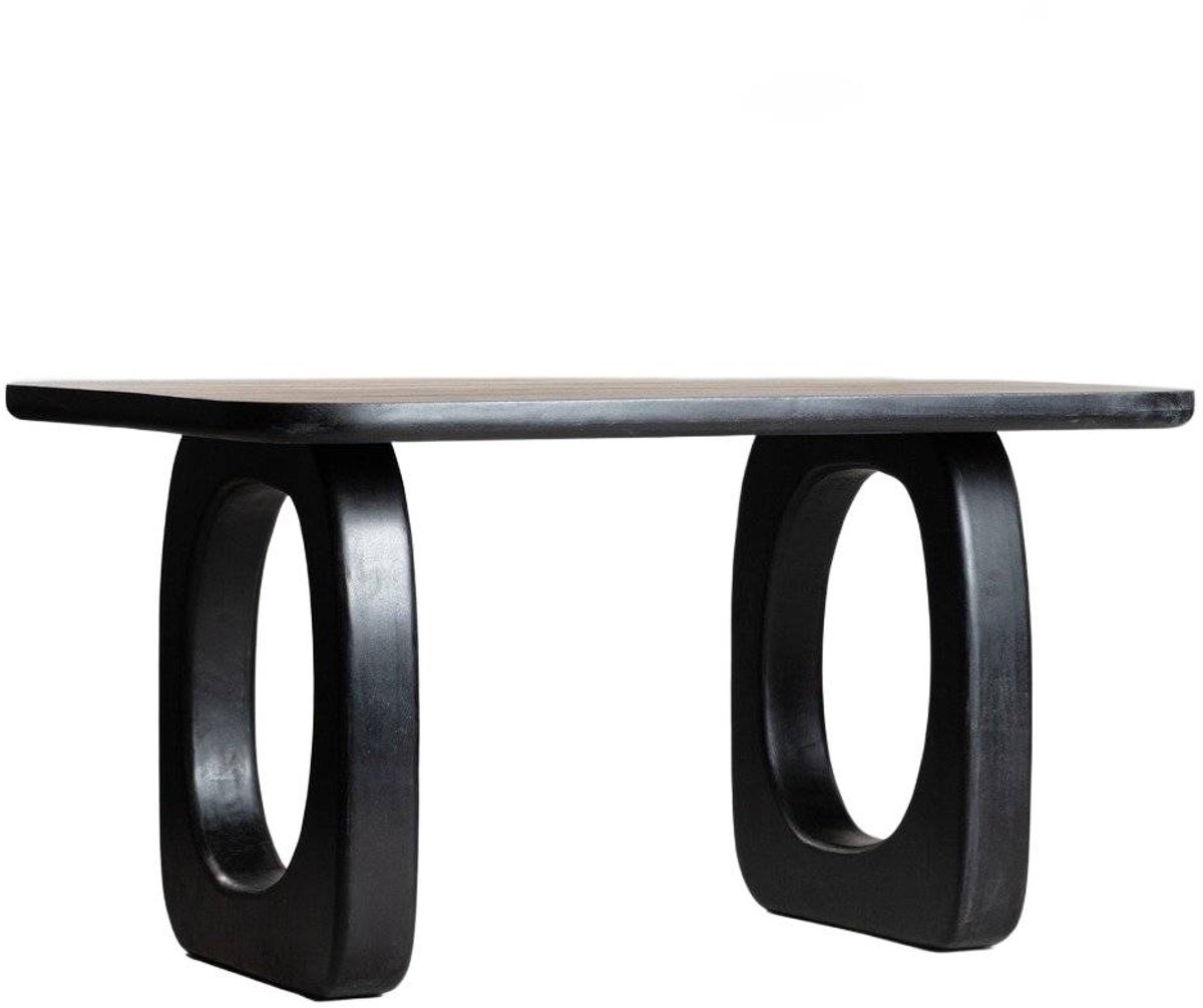 HOMLA - Table - ASTIR - Solid Mango Wood - Zwart - 160x100x76 cm