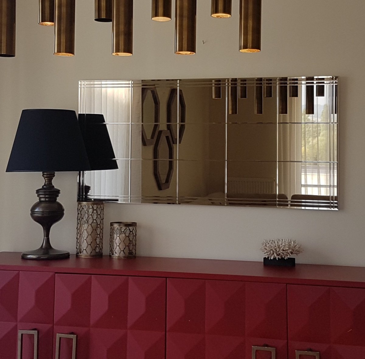 Asir-spiegel – brons – 130 x 62 cm