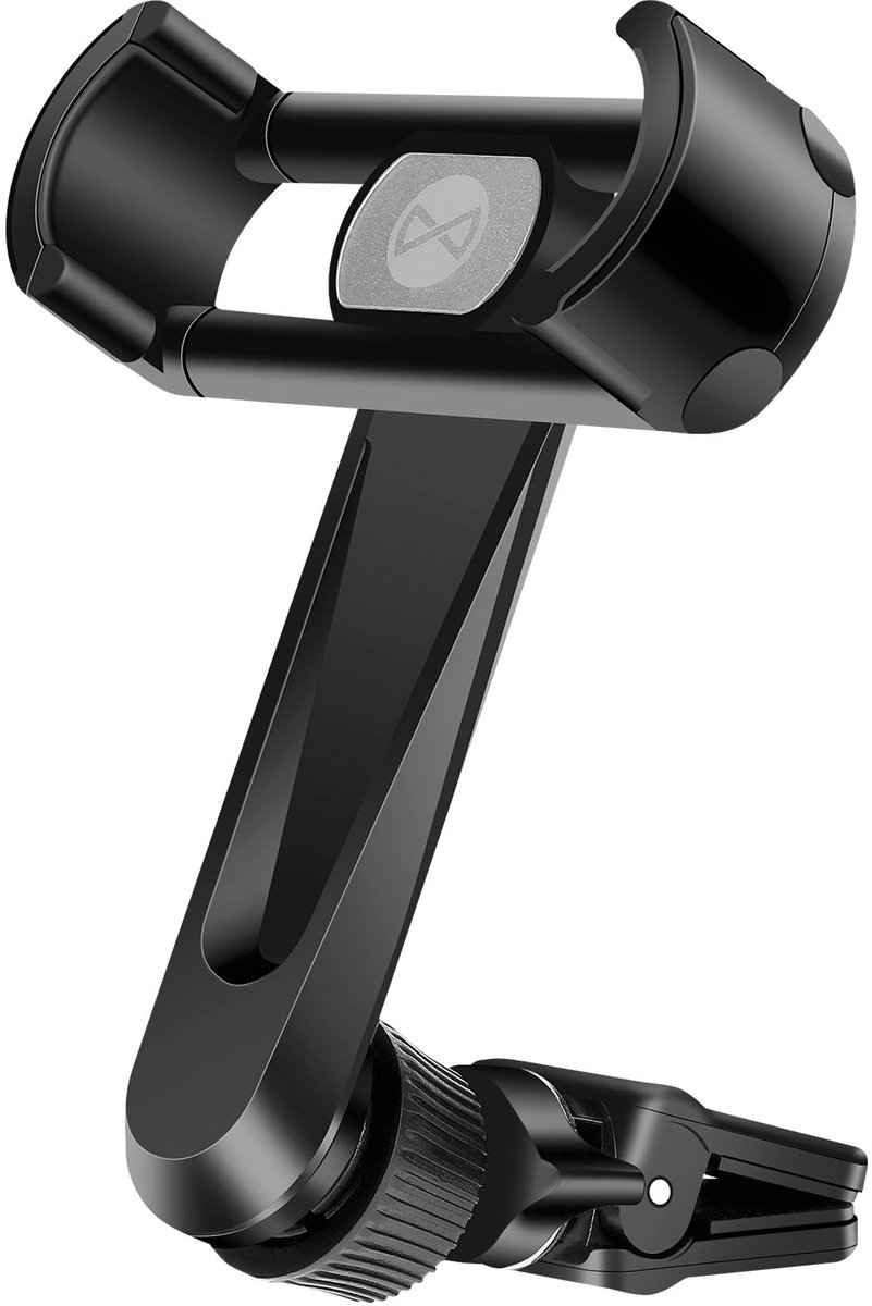 Forever, Autohouder voor Telefoon te Bevestigen op Ventilatorrooster 8cm Breedte, Zwart
