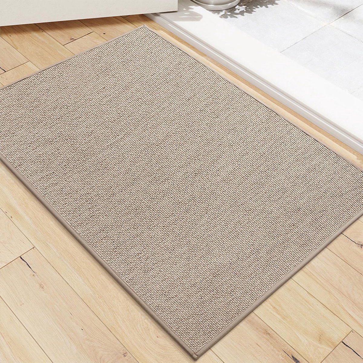 Ibenzoa Absorberende en antislip deurmat voor binnen- en buitengebruik, khaki kaki