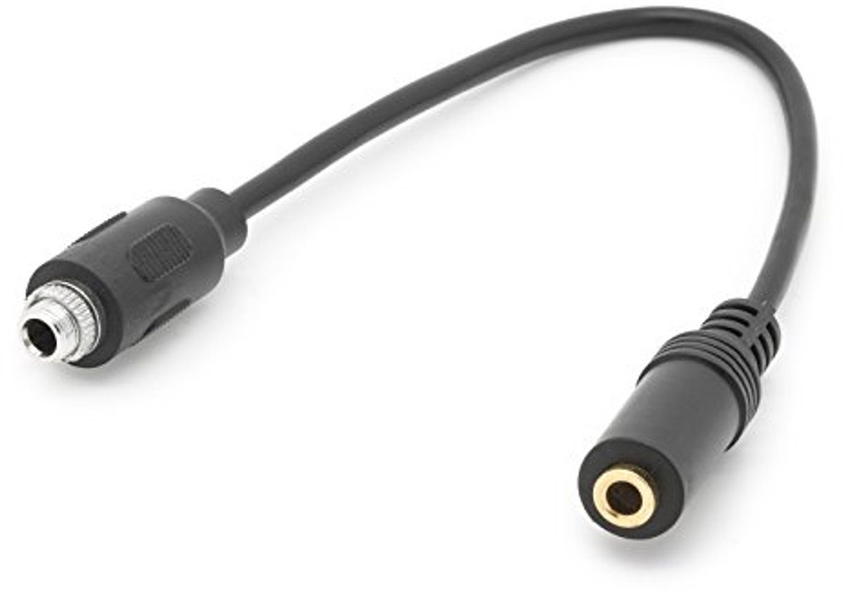 Verlengkabel 3,5 mm jack AUX inbouwbus - 20 cm audio verlengkabel voor auto en pc