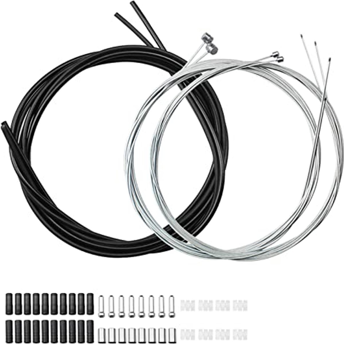 Set van 2 universele fietsremkabels met versnelling voor mountainbikes en racefietsen