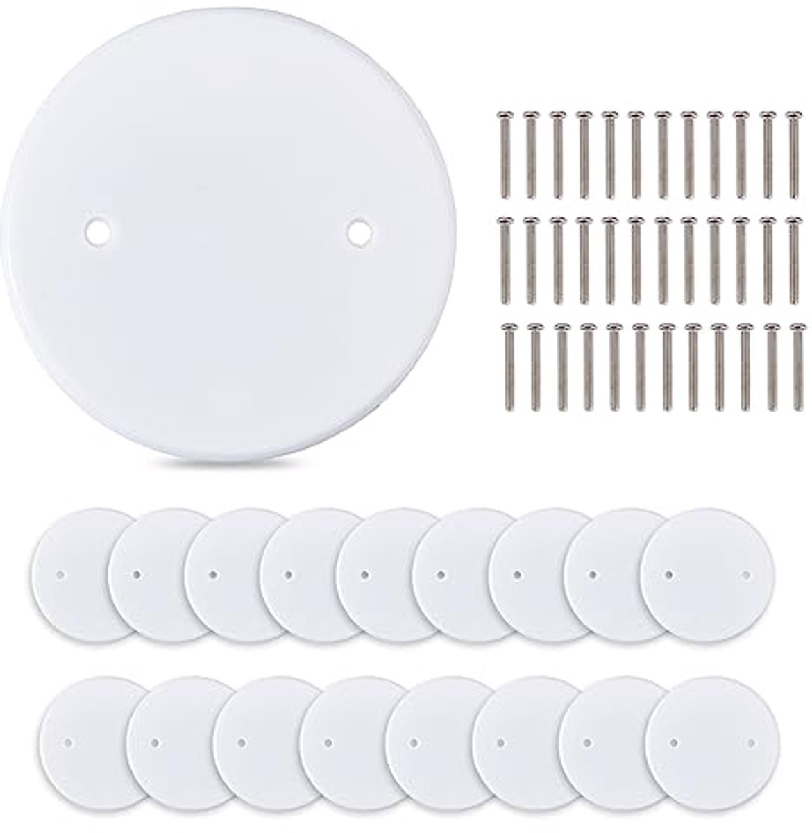18 Stuks Muur Gat Covers - Ronde Plafond Cover Plaat voor Muren en Plafonds