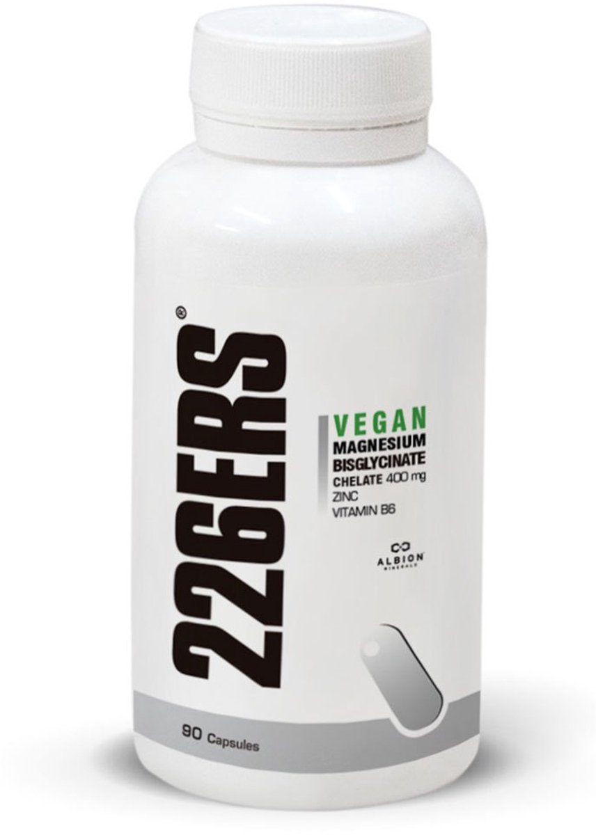 226ers Magnesium Bisglycinate Capsules Neutrale Smaak 90 Eenheden Wit