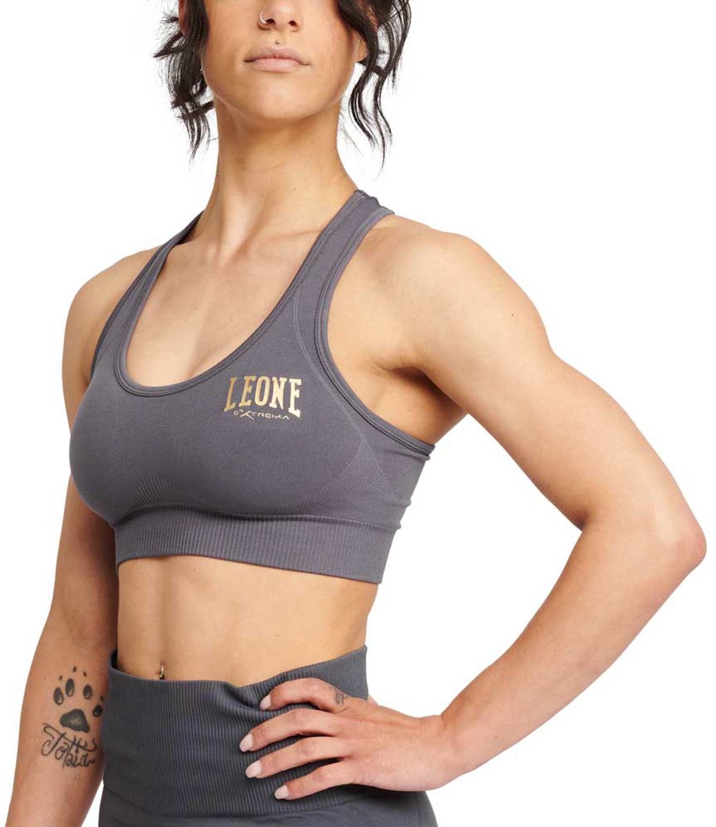 Leone1947 Logo Sportbeha Grijs S Vrouw