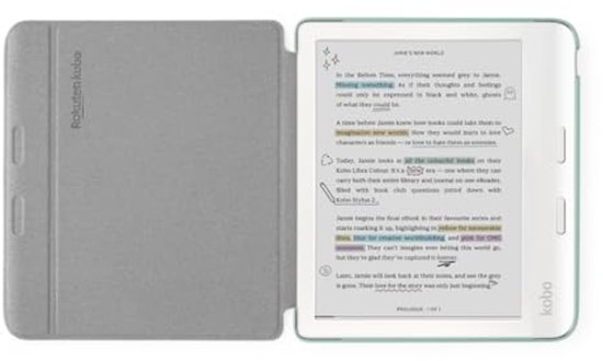 SleepCover Case voor 7 inch eReader met Slaap/Wake Technologie en Veganistisch Leer van Sleepcover — afbeelding 2