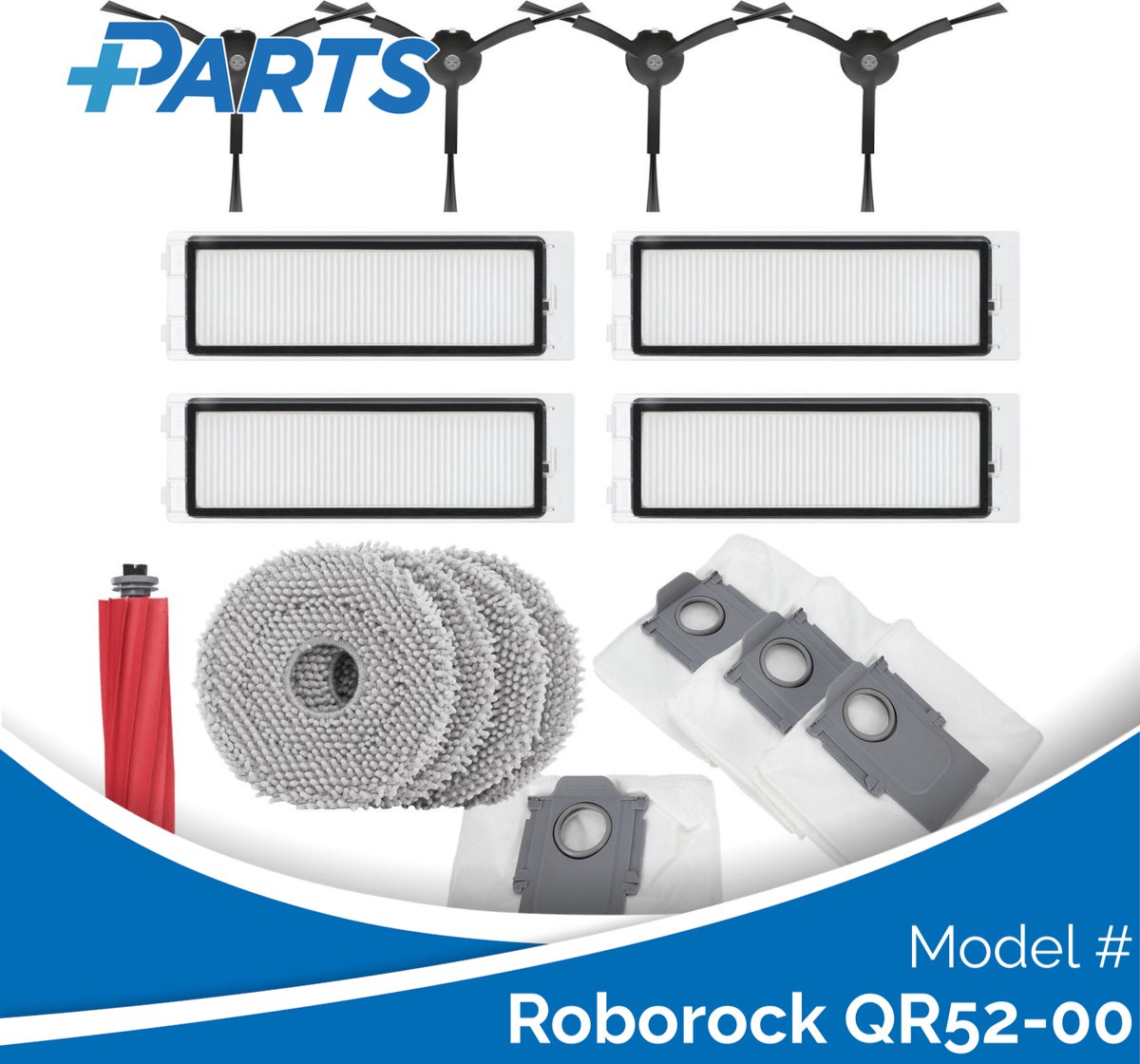 Roborock QR52-00 Onderhoudsset (Plus.Parts® alternatief voor 8.02.0269)