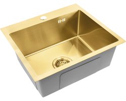 Rea Leo 50 Keukenspoelbak Geborsteld Goud 50X45X18,5Cm