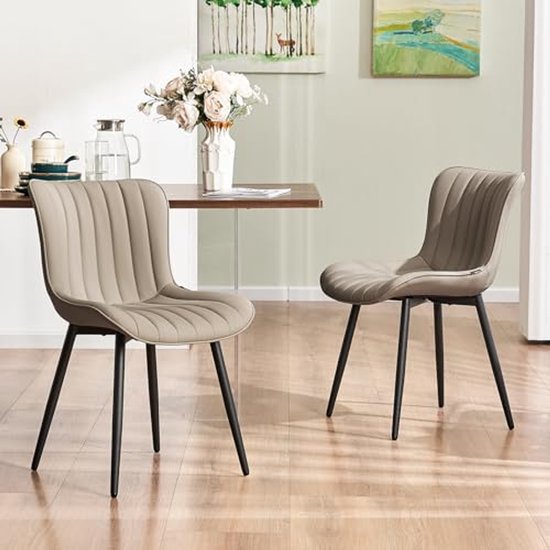 Yaheetech Silla moderna para sala de estar, sillón de mediados de siglo con respaldo