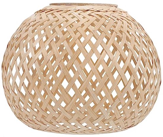 SHIKUN Bamboe geweven plafondlamp lampenkap hanglamp Vietnamese stijl decoratieve plafondlamp voor restaurant hal woonkamer bar café 23 x 37 cm