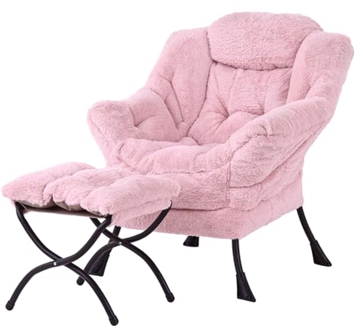Comfortabele fauteuil met voetenbank voor woonkamer en slaapkamer