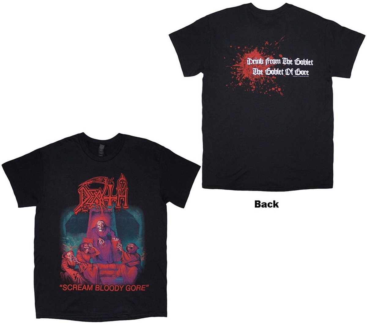 Death - Scream Bloody Gore Heren Tshirt - S - Zwart