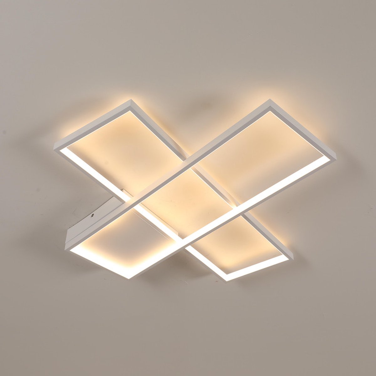 Haobosic Modern - Plafondlamp - Zandkleurig Frame - 64x62cm - Dimbaar 30W 220V