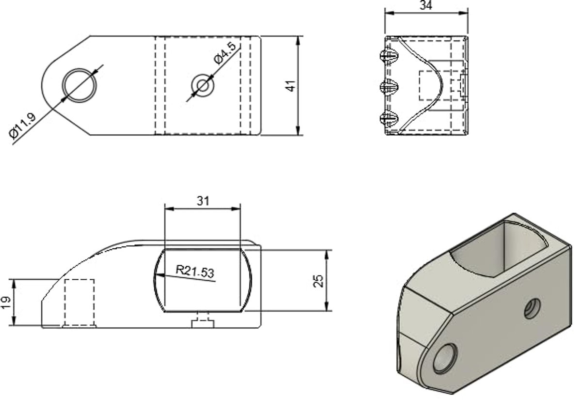 Set van 2 Wielhouders voor Wasrek - Ideale Vervanger en Stevige Accessoire