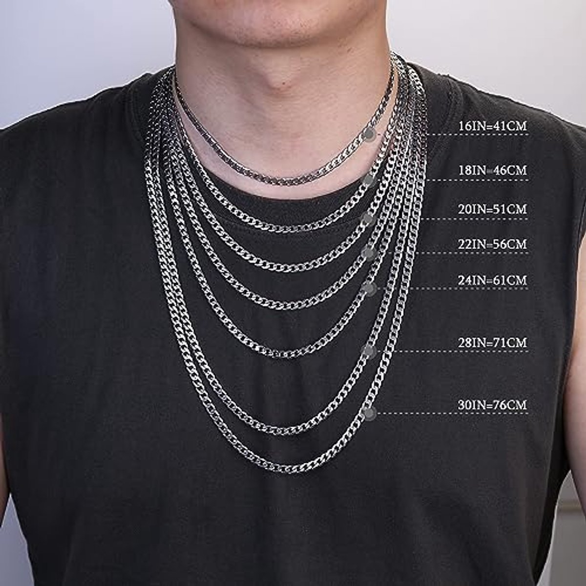 925 Sterling Zilver Kruis Hanger Ketting voor Mannen en Vrouwen - Duurzame Cubaanse Link Met Diamant-Effect