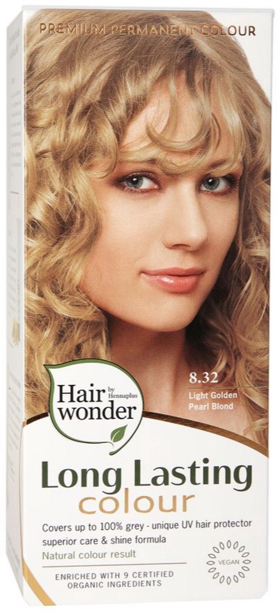 Hairwonder Long Lasting Colour 8.32 Light Golden Pearl Blond