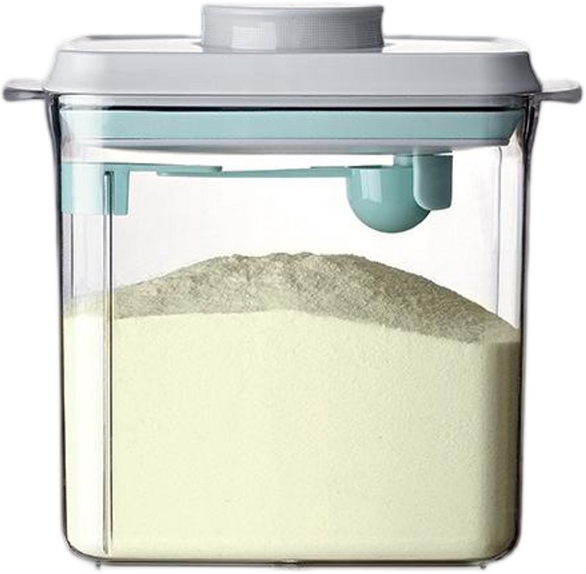 Image of 1700ml melkpoederdispenser - Draagbare melkpoederbewaardoos met maatschepje - Verzegelde melkpoederdispenser - Melkpoedercontainer - Uitneembare eiwitpoederbewaardoos - Type A