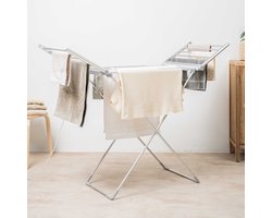 Elektrisch Droogrek - met Touchscreen - Verwarmd Droogrek - Droger - Opvouwbaar - met Timer & Temperatuurregeling - 6 Standen - Sneldrogend - Extra Hoog