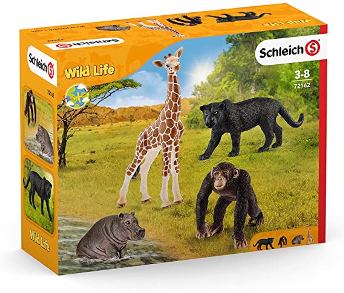 Schleich Wild Life Dieren 4 Stuks — afbeelding 3