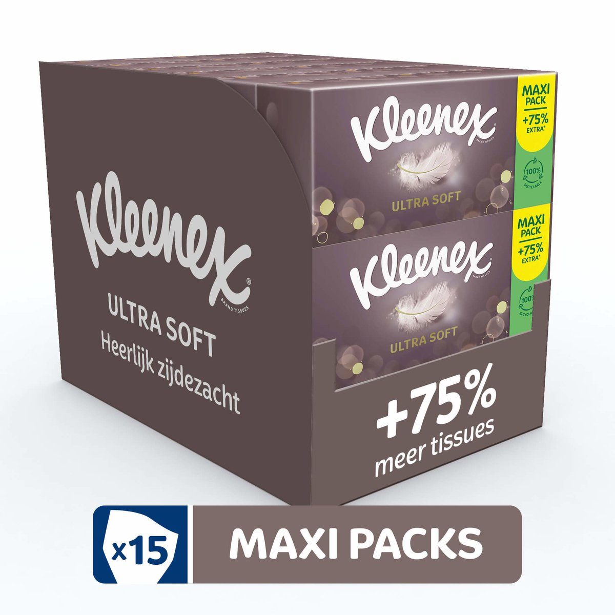 KLEENEX Tissues - Ultra Soft - Voordeelbox - 15 x 112 stuks = 1680 zakdoekjes
