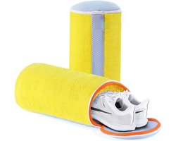 TOVBMUP 2 Stuks Waszakken - Schuhwaschbeutel - 360° Rundum-Reinigung met 3-Lagen Netontwerp - Wiederverwendbaar met Verborgen Rits - Geschikt voor Wasmachine tot EU46 - Polyester/Chenille - 35x17,5cm