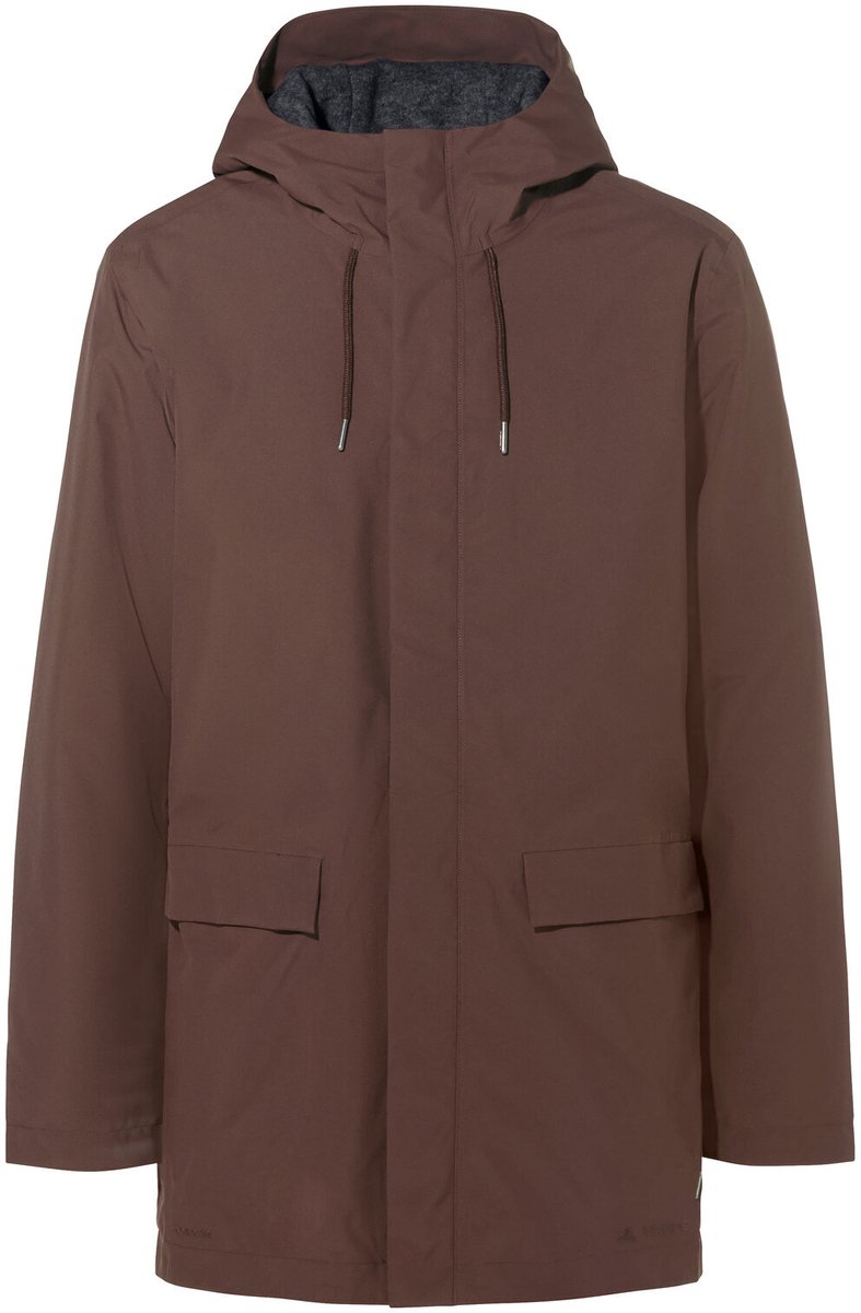 VAUDE Men’ Coreway Parka Jas Regenjas outdoorJas Regenjas met kap Hardshell Jas Regenjas waterdicht Heren Outdoorjas Turf