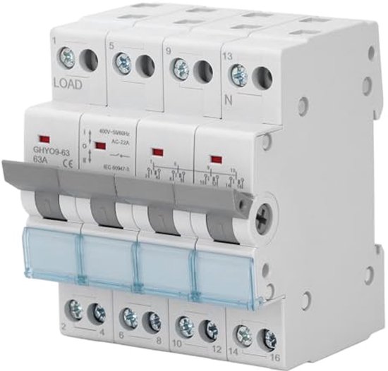 3P Power Switch Controller, Mains To Motor Timing 35mm Rail Mounting