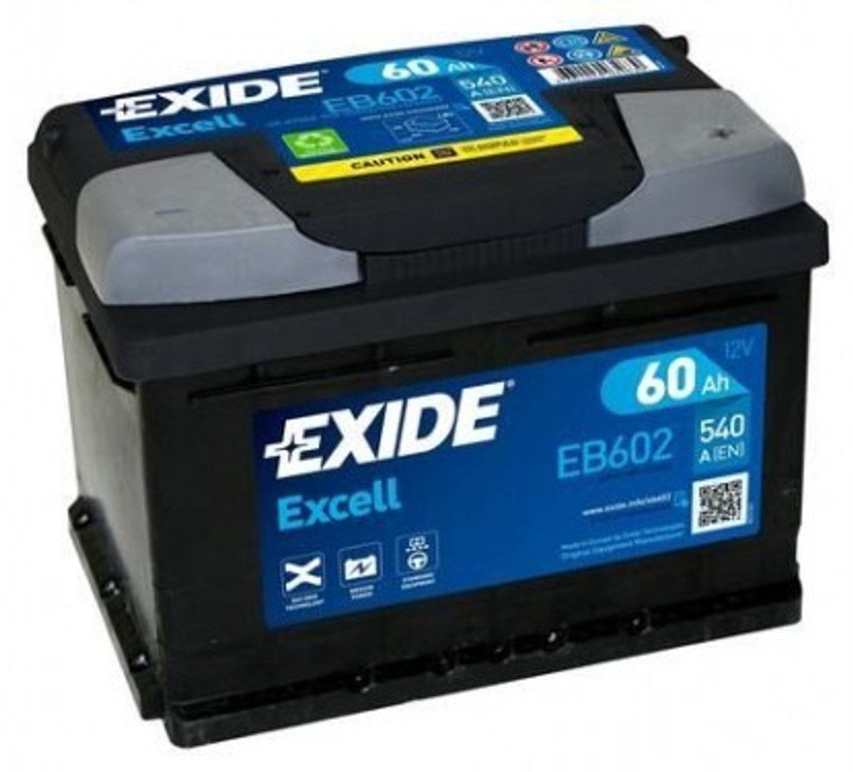 Exide Technologies EB602 Excell 12V 60Ah Zuur
